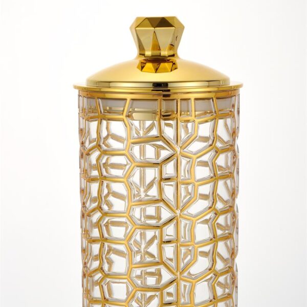 decorative glass jar for candy cookies tea and coffee beans