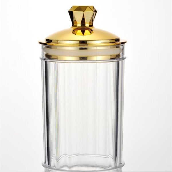 1776 series vertical sealed glass storage jar with airtight lid