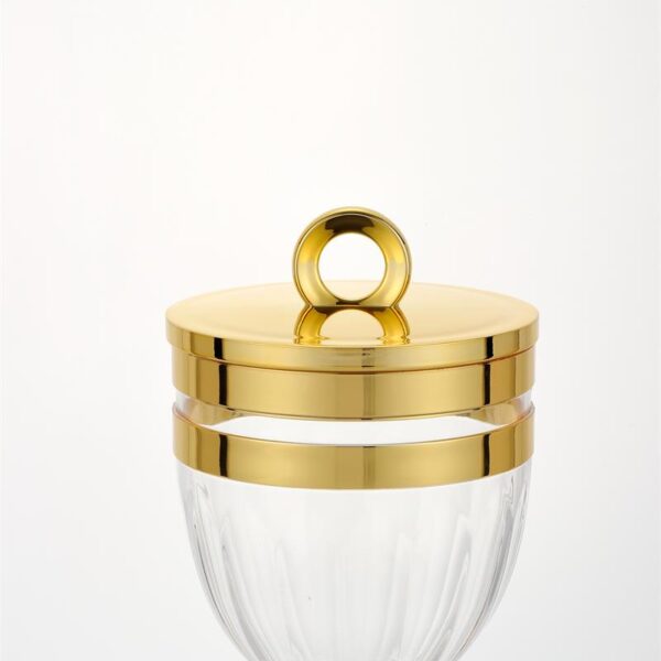 phnom penh decorative glass sealed storage jar